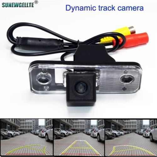 4089T HD Dynamic Trajectory Parking Line Car Reverse Rear View backup Camera For Hyundai Azera SantaFe Santa Fe IX45