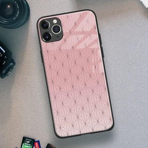 Nezuko Kamado Clothes Kimetsu No Yaiba Soft TPU Glass Phone Case for IPhone SE 6s 7 8 Plus X Xr Xs 11 12 Mini Pro Max Samsung