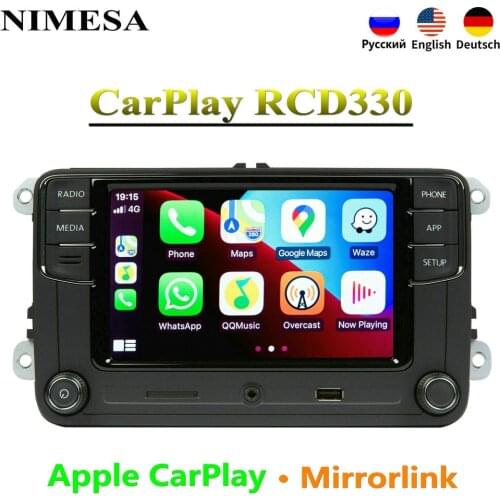 NIMESA RCD330G Carplay RCD330 Plus MIB Car Radio 6RD 035 187B For VW Polo Golf 5 6 Touran Jetta MK6 MK5 Tiguan Passat B6 B7 CC