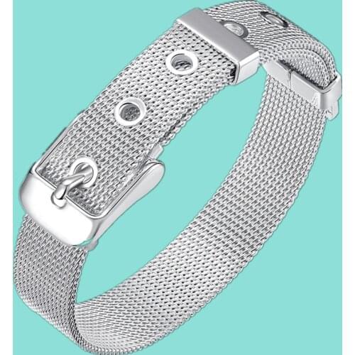 New Luxury 925 Sterling Silver Hot Sale Net Strap Bracelet For Women Gift Bracelets & Bangles