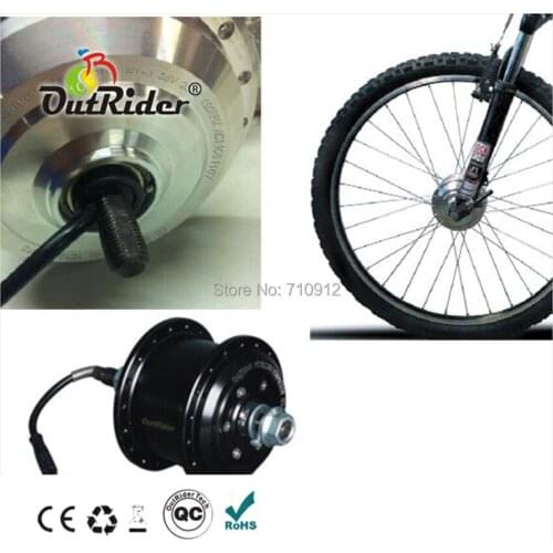 OR01A1 24V 160rpm 118 Front V-Brake Mini Brushless Halless DC Right Outlet Motor with 3-Pin Water-proof Wire CE/EN15194 E-bike