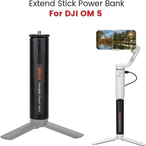 OM 5 Portable Charger Mobile Power Bank Extension Charging Handle For DJI OMSO Mobile 4/4 SE/OM 5 Handheld Gimbal Accessories