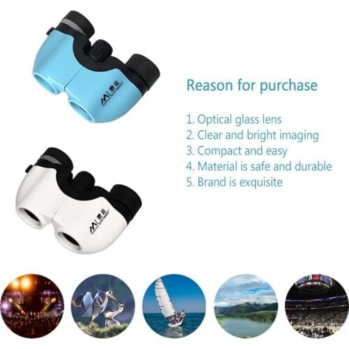 Professional Binoculars 6x18 BAK4 Prism High Powered Zoom Binocular Portable Hunting Telescope Pocket Scope for Sports Living