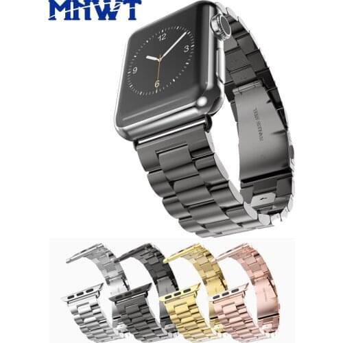 MNWT Luxury Stainless Steel Wrist Band for Apple Watch Strap 42mm/38mm for iwatch Series 3/2/1 Link Fashion Accessories Watchban