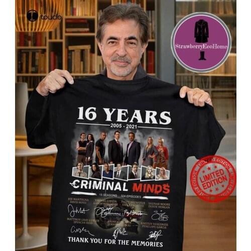 Criminal Minds 16 Years 2005-2021 15 Seasons 324 Episodes Signatures Thank You For The Memories Shirt