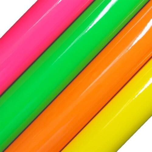 30x134cm Roll Neon Mirror Pink Orange Green Yellow Faux Synthetic Leather Fabric For Bags Bows Earring Home Deoration BH417