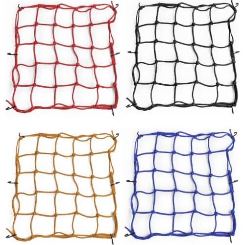 Motorcycle luggage net helmet sundry net bag fuel tank net bag strap elastic net bag rear night reflective net rope