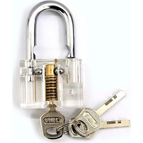 Clear Disc Detainer Practice Lock Locksmith Padlock Tools Cutaway Inside View Padlock Locksmith Training tool