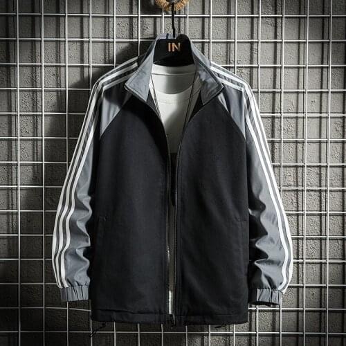 GlacialWhale Sweatshirt Men 2021 Side Sriped Zipper Coat Hip Hop Japanese Streetwear Harajuku Sweatshirts Black Hoodie Men