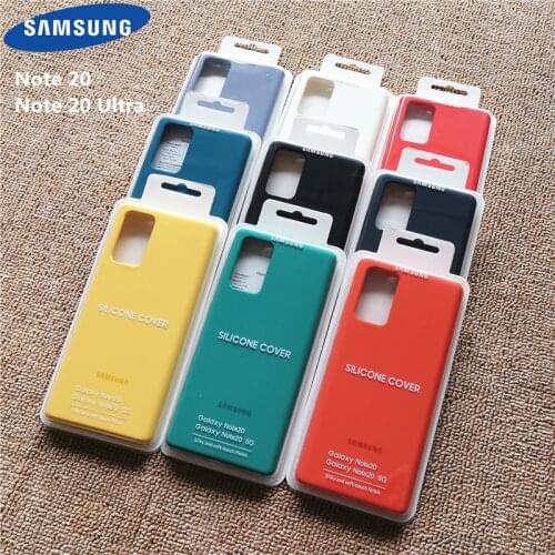 Note20 Ultra Case Liquid Silicone Cover For Samsung Galaxy Note20U N20 5G Ultra Silky Soft-touch Full Protective Shell With Box