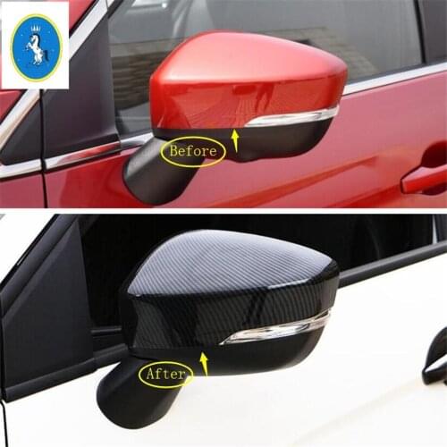 Yimaautotrims Auto Accessory Side Door Rearview Mirror Protection Shell Housing Cover For Mitsubishi Eclipse Cross 2018 - 2020