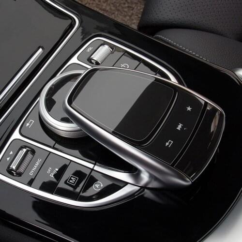 Center Control Handwriting Mouse Protective Film 2 Sets For Mercedes Benz C Class W205 GLC 2015-2018 Body Protection Stickers