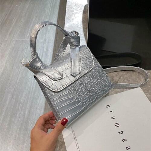 2020 New Fashion Alligator Pattern Luxury Handbags Women Designer Shoulder Bag PU Leather High Quality Crossbody Bag Sac Femme