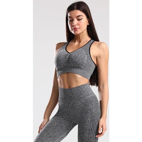 Women Sports Suits Yoga Sets Lifting Squat Gym Fitness Pants Leggings Bra Exercise Sportswear Clothes Sports Bra Activewear