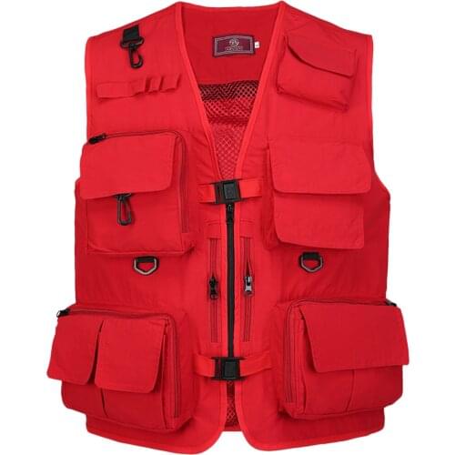 Fishing Vest Waistcoat Fish Jacket Photography Vest Summer Multi Pockets Mesh Jackets Quick Dry Waistcoat Fishing Vest Jacket