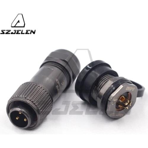 3 pin Waterproof Connector WEIPU ST12 series Aviation Front-nut Wire Connector Plug & Socket Male and Female IP67