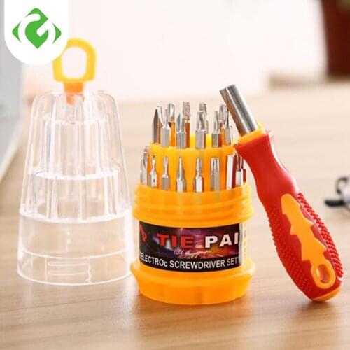 Household tools Mini Screwdriver Set Includes 30 different cutter heads Dismountable Multifunctional screwdriver Easy Storage