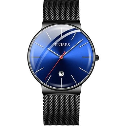 Mens Watch 2020 New Model Jenises Simple Classic Business Quartz Wrist Watch Men Clock Ultra Thin Man Watch Relogio Masculino