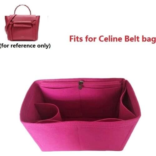 For Belt bag Micro Mini Nano hand bag shaper purse insert Makeup Travel Inner Purse Portable Cosmetic Bag Organizer