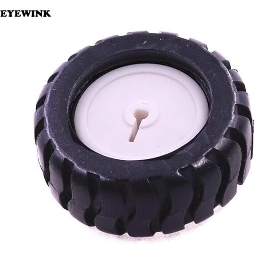 1pcs K346 43*19*3mm D-hole Rubber Wheel Suitable for N20 Motor D Shaft Tire Car Robot DIY Toys Parts