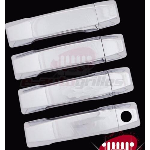 Triple Chrome Plated ABS 4 Door Handle Cover 04-15 for Nissan Titan