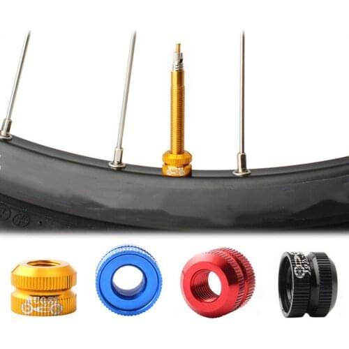 1 Pair Bike Vacuum Tire Law Mouth Nut Nozzle Lock Bicycle Valve Inner Nozzle Cycling Tube Valve Caps Repair Maintain Accessories