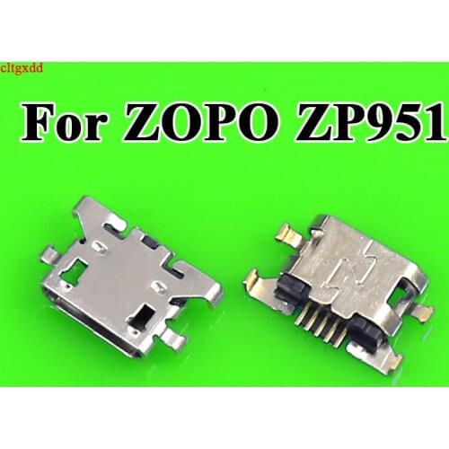 Cltgxdd 10pcs For ZOPO ZP951 Micro mini USB charger Charging Dock jack socket Connector Port Replacement Repair