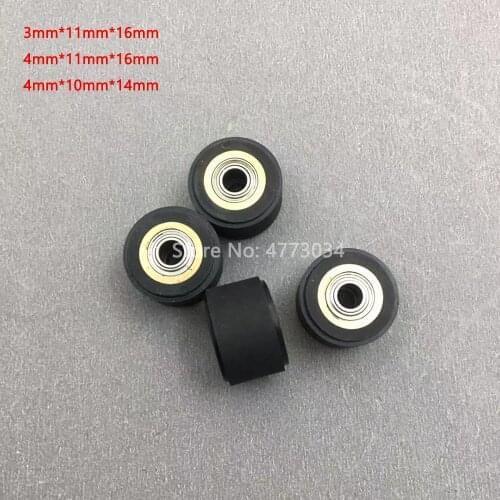 10PCS Vinyl Cutter pinch roller wheel for Mimaki Roland Liyu Graphtec cutter Plotter Rubber Pressure Wheel Bearing Copper