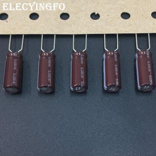 100pcs 33uF 35V33UF NIPPON NCC LXA Series 6.3x15mm 35V33uF Aluminum Electrolytic Capacitor