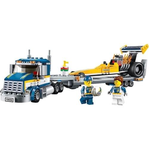 10650 City Series High Speed Car Transporter 60151 Puzzle Assembly Toy Gifts