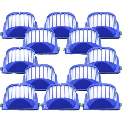 12 / 6pcs HEPA Filter for iROBOT ROOMBA 500 600 SERIES AEROVAC FILTER 528 536 551 552 564 580 595 620 630 650