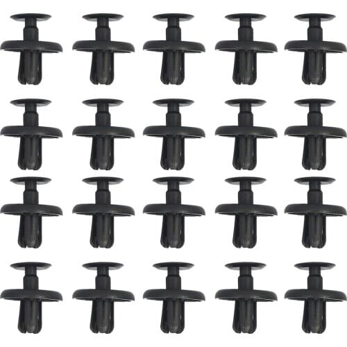 20PCS Retainer Splash Shield Clips Nylon Push Type 90467-07201 Replacement for Lexus Toyota