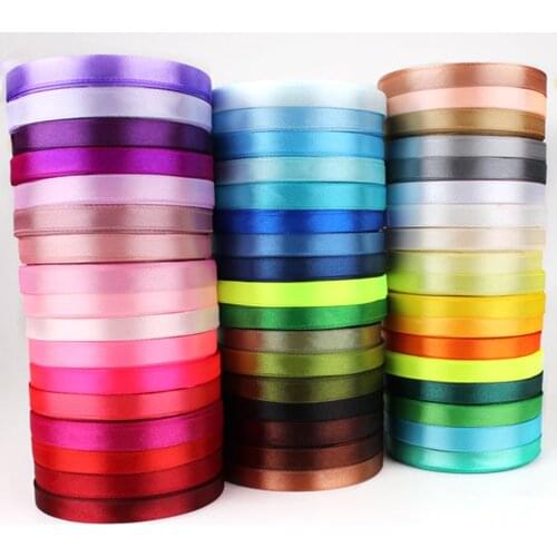 25Yards Satin Ribbon 10mm Grosgrain Ribbons DIY Bow Craft Decor for Gift Wrapping Wedding Party Decoration Scrapbooking Supplies