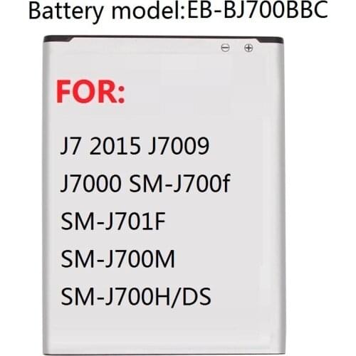 Battery EB-BJ700BBC EB-BJ700CBE For Samsung GALAXY J7 2015 J7009 J7000 SM-J700f SM-J701F SM-J700M SM-J700H/DS