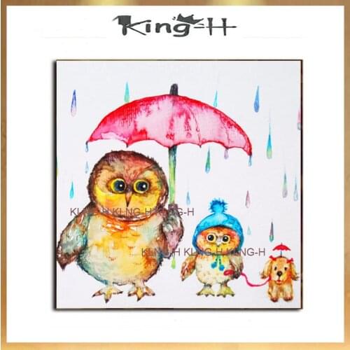 Habilidades artista pintado a mano de alta calidad animal abstracto águila pintura al óleo sobre lienzo hecho a mano abstracto f