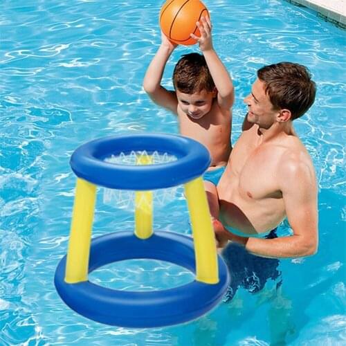 Summer Adult and Children Swimming Basketball Hoop Water Inflatable Floating Basketball Hoop With Basketball Swimming Pool