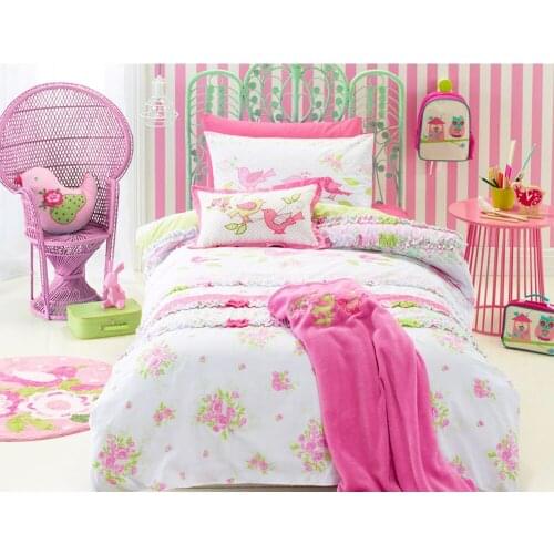 Jiggle&giggle Shabby Chic Kids Room Bedding Set Lunch Bag Small School Bag Cushion Cover Pillow Blanket Floor Rug