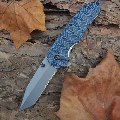 Outdoor Tactical Camping Hunting Survival Pocket Quick Folding Knife ABS Handle 8CR13MOV Blade EDC Tool Hunt Utility Knives