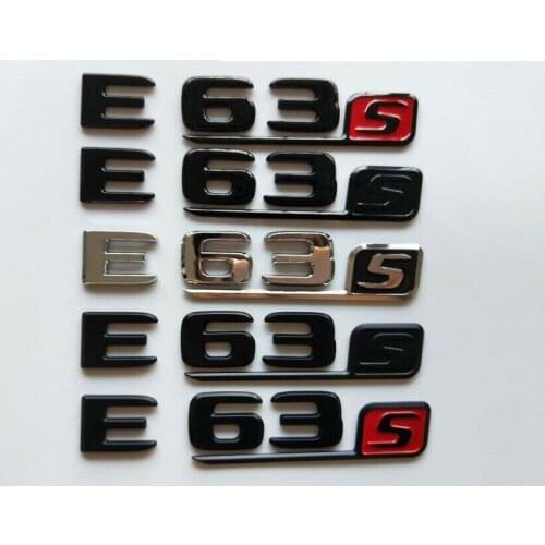 Letters E 63s Emblems for Mercedes W212 W213 C207 S212 S213 E63s E63 S