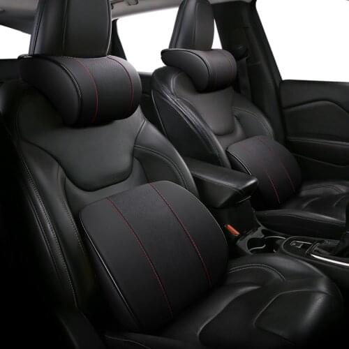 Car Headrest Pillow Neck Memory Lumbar Support Cotton Breathable Auto Neck Rest Headrest Cushion Seat Pillow