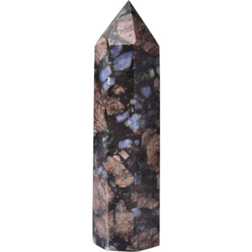 Natural Fluorite Hexagonal Column Crystal Point Healing Wand Quartz Mineral Reiki Crystal Ornaments Home Decoration Stone L3