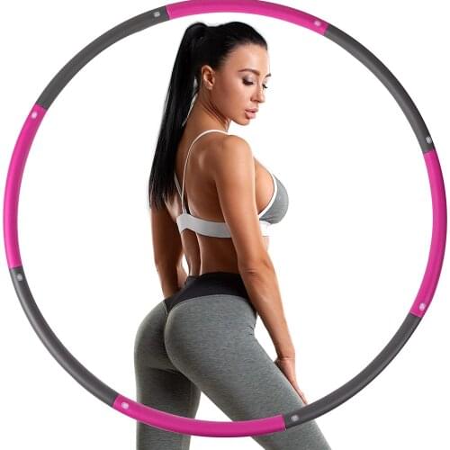 Fitness Sport Hoop Removable 6/8 Section Foam Hoop Gym Body Building Thin waist Fitness Circle Indoor Crossfit Equipment Germany