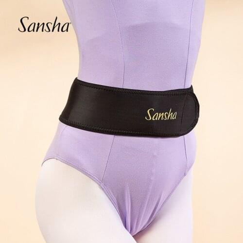 Sansan Sport Protector Black Flesh Hook&Loop Waist Supporter WS001
