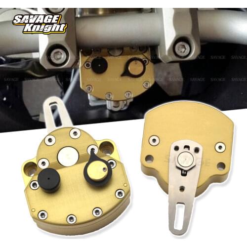 CNC Steering Damper Stabilizer Universal Front Motorcycle Safety Control Adjustable Gold Moto Accessories