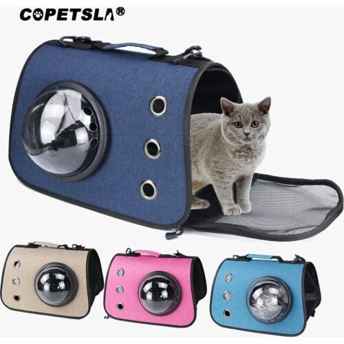 Copetsla One Piece Dog Carrier Bags Portable Pet Cat Dog Backpack Breathable Cat Carrier Bag Airline Approved Transport Carrying