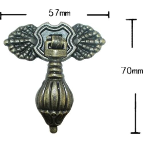 Retro Alloy Kitchen Drawer Cabinet Door Elephant Handle Vintage Furniture Antique Wooden Box Case Cupboard Pull Handles