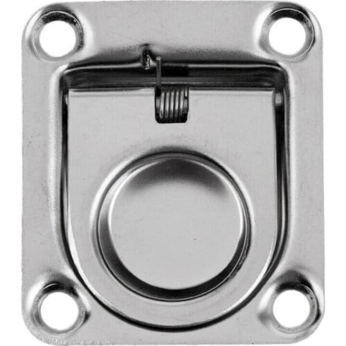 10 Pcs Boat 65mm Stainless Steel Flush Mount Pull Ring Latch Lift Handle Marine