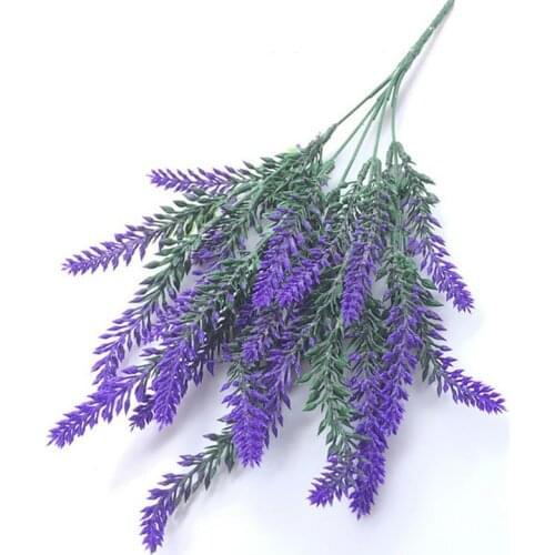 1 Bouquet Plastic Flower Romantic Provence 5 Colors Artificial Flower Lavender home Decoration Wedding Party Garden Decor