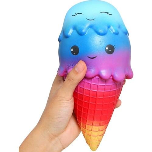 1 Pc Squishy Ice Cream Simulation Food Colorful Dessert Slow Rising Antistress Toy Stress Relief Toys Adult Children Funny Gifts
