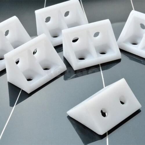 10pcs Thick Nylon Plastic Corner Brackets 90 Degree Cabinet Furniture Closet Angle Connecting Connector Hardware Accessories